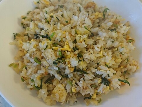 野沢菜ちりめんの和風チャーハン